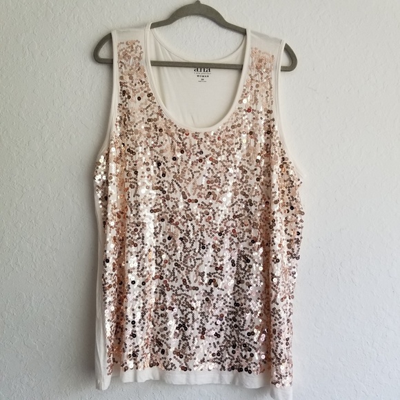rose gold plus size top